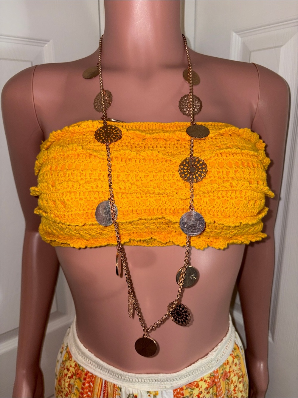 Boho Rose gold tone Coin Waist Chain Belt